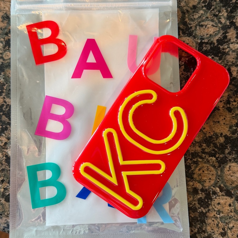 Red and Yellow KC Chiefs Phone Case for iPhone 15 Pro